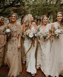 Besides deciding what you and your groom are going to wear. The Magic Of Mismatched Bridesmaid Dresses Modern Wedding