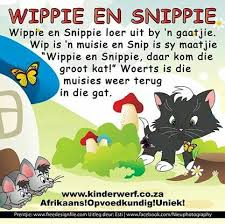 Wippie En Snippie Afrikaanse Rympies En Liedjies Kids Poems Afrikaans Kids Prayer Journal