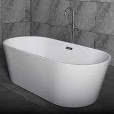 Check spelling or type a new query. Woodbridge 59 Acrylic Freestanding Bathtub Contemporary Soaking Tub With Brushed Nickel Overflow And Drain B 0014 Bta1514 Amazon Com