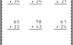 multiplication by 2 digit numbers otosection