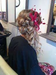 Hair Up Styles For Wedding Guest With Fascinator Guest Hair Hair Up Styles Up Hairstyles