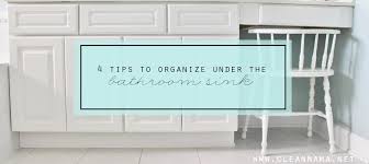 organize under the bathroom sink
