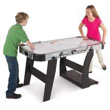 The Space Saving Air Hockey Table Hammacher Schlemmer Air Hockey Table Air Hockey Space Saving