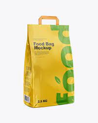 Download Glossy Food Bag Mockup Half Side View In Bag Sack Mockups On Yellow Images Object Mockups Bag Mockup Free Packaging Mockup Free Mockup