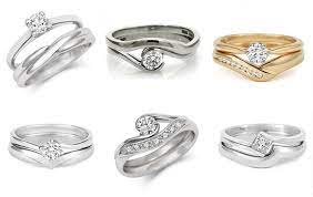 Shaped Wedding Rings Wedding Ring Sets Simple Wedding Ring Shapes Tension Engagement Rings