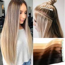 Explore a wide range of the best extension tape on aliexpress to find one that suits you! 8a Tape In Real Human Hair Extensions Brazilian Remy 100g Full Head All Color E9 Ebay