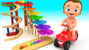 Learn Colors For Children With Baby Fun Play Wooden Toy Small World Ball Learning Colors For Kids Coloring For Kids Learning Colors