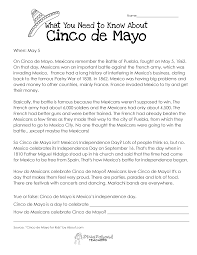 Popsugar Spanish Lessons For Kids Cinco De Mayo Worksheets For Kids