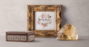 Vintage Picture Frame Mockup Vintage Photoframes Frame Vintage Picture Frames Frame Mockups