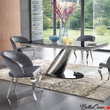 Barock esstische in diversenden farben, wie gold, silber, weiß, schwarz, creme, grau, braun, holzfarben uvm. Barock Esstisch Dorado Edelstahl Glasplatte Modern Barock Tisch Bellacasa Co