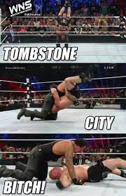 Last Night At Battleground The King Of Suplex City Wasn T Ready To Visit Tombstone City Wwe Funny Wwe Legends Wrestling Memes