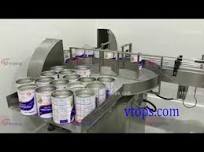 Auto Milk Powder Filling Canning Seaming Production Line for Metal Tin Can  | Tin Packing Machine