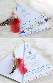 Ideen Fur Eine Indianerparty Zum Kindergeburtstag Kindergeburtstag Einladung Kindergeburtstag Einladung Basteln