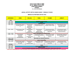 Oleh shahmil hafiz dikemaskini 20 nov 2019. Jadual Aktiviti Untuk Kanak2 3 4 Tahun Wk 1 Dan 3 Tspu