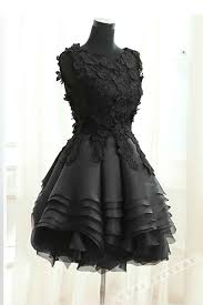 Black Tulle Lace Round Neck Short Prom Dress Homecoming Dresses From Girlsprom Mini Homecoming Dresses Black Formal Dress Short Black Short Dress