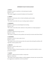 Impressive Vocab To Use In An Essay