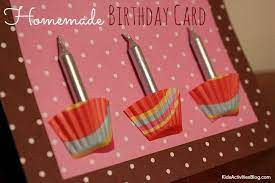 A (kid/boy/girl) like you deserves a birthday. Homemade Birthday Card Kid Made