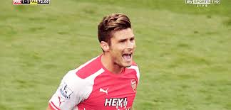 Sign up # aaron ramsey# alexis sanchez# arsenal# calum chambers# danny welbeck# francis coquelin# hector bellerin# jack wilshere# kieran gibbs# mathieu flamini# mesut özil# mine:football# olivier giroud# theo walcott# they showed so little of giroud#this year's lap was also really short Olivier Giroud Gif Find On Gifer