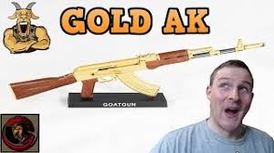 As each bullet travels through the barrel, a portion of the gases expanding behind it is diverted into the gas tube above the. Do You Like Replica Guns Gold Ak 47 Youtube