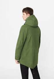 Mango Shoes Mango Marto Parka Green Men Clearance Prices