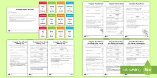Make it simple with these free printable plural worksheets. Irregular Plurals Resource Pack Teacher Made