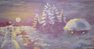 Aici vei gasi cele mai simple si dragute planse de colorat cu iarna. Un Peisaj De Iarna Desene Si Picturi De Corina Chirila