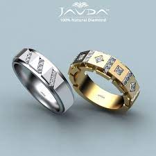 This Hot Diamond Channel Set Men S Half Wedding Band Crafted In 14k Gold Other Metal Option Are Available Lik Gents Gold Ring Rings For Men Wedding Ring Bands