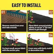 Weed barriers are the answer. Petgrow Heavy Duty Weed Barrier Landscape Fabric For Outdoor Gardens Non Woven Weed Blockr Fabric Garden Landscaping Fabric Roll Weed Control Fabric In Rolls 3ftx100ft Buy Online At Best Price In Uae Amazon Ae