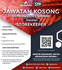 important kdi industries sdn bhd does not currently advertise comprehensive company & product information with global sources. Pusat Aspirasi Anak Perak Ø¹Ù„Ù‰ ØªÙˆÙŠØªØ± Job Vacancy Syw Industry Sdn Bhd 1 Assembly Machine Operator 2 Machine Operator 3 Cnc Programmer Cum Machinist 4 Storekeeper 5 Electrical