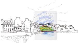 Dessins Du Port De L Aber Wra Ch Cirrus Dessin Illustration Voyage