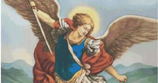 Tre volte nel libro di daniele, una volta. Schema A Punto Croce Con L Immagine Di San Michele Arcangelo L Immagine Mostra L Anteprima Del Quadro Completato A Punto C Punto Croce Schemi A Punto Schema