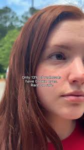Are you part of the 13%? 👀 Red hair is already rare. Pair it with deep,  rich brown eyes and you’ve got something truly one-of-a-kind. Brown-eyed  redheads, this one’s for you. 🤎