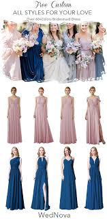 2019 Blue Bridesmaid Dress Mixed And Match Pink Dress Chiffon Long Dress Cold Shoulder Bridesmaid D Chiffon Dress Long Blue Bridesmaid Dress Bridesmaid Dresses