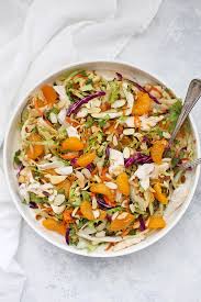 Toss chicken, celery, peppers and cilantro in a bowl with dressing until well coated. Chinese Chicken Salad One Lovely Life