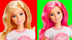 Curl her hair, make it magically grow back and dye it any color you want. Diy Barbie Hair Style For Long Hair Top Amazing Hairstyles Barbie Tutorials Youtube