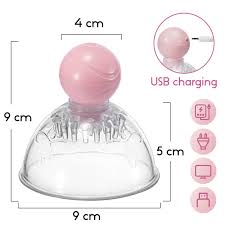 10 Vibration 360° Rotational Stimulation Nipple Suckers