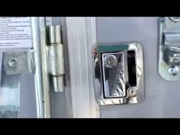 A heavy chain wrapped around the generator secured to, say, the rv's axle. Rv Lock Vs A Bar Lock On A Cargo Trailer Side Door Youtube
