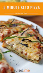 Keto Pizza Recipe Only 5 Minutes To Prepare 3 5 Net Carbs Recipe Keto Cooking Recipes Healthy Recipes