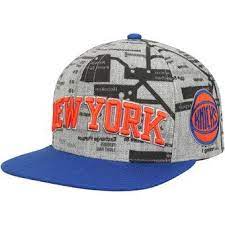 Men S New York Knicks Mitchell Ness Gray Metro Snapback Adjustable Hat New York Knicks Mitchell Ness New Era Hats