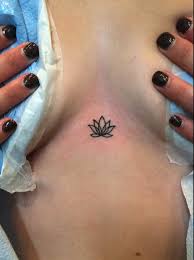 Tiny Sternum Lotus By Carrie 920tattoocompany 920tattooco 920tattoo 920 Lotus Lotustattoo Tattoo T Tattoos For Women Small Sternum Tattoo Small Tattoos