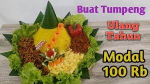 Cara Mudah Membuat Tumpeng Nasi Kuning Ulang Tahun Modal 100rb Youtube