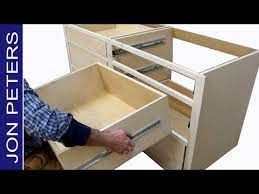 How To Build Kitchen Cabinets Install Drawer Slides Youtube