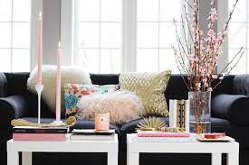 Current Obsession Pink Gold Living Room Home Decor Decor