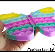 LAST CHANCE - LIMITED STOCK - SALE - Large Butterfly Bubble Pop Fidget Toy  - Silicone Push Poke Bubble Wrap Fidget Toy - Press Bubbles to Pop the ...