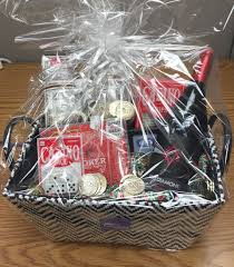 Casino Night Door Prize Gift Basket Red Diamond Shiraz Wine Glasses Poker Chips Dice Cards Poker Night Party Casino Night Casino Night Party Prize Gifts