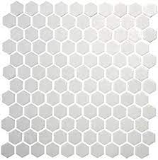 I plan to install hexagon mosaic marble tile as my fireplace surround. Daltile Hexagon White Porcelain Mosaic Tile Matte Look 1x1 Inch Ceramic Tiles Amazon Com