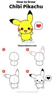 Leer Hoe Je Chibi Pikachu Stap Voor Stap Maakt Met Deze Schattige En Pikachu Tekenen Leer Tekenen