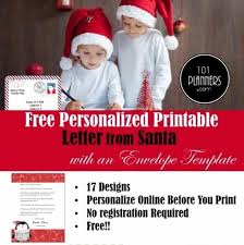 Free printable santa envelopes #13: Free Personalized Printable Letter From Santa To Your Child
