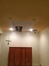 You can add some molded details with some tiles. How To Finish A Diy Basement Ceiling Basement Series 2 Grand Little Place