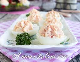 Oeufs A La Diable A La Mousse De Surimi Oeufs Mimosa Amour De Cuisine Recette Alimentation Oeuf Mimosa Aperitif Surimi